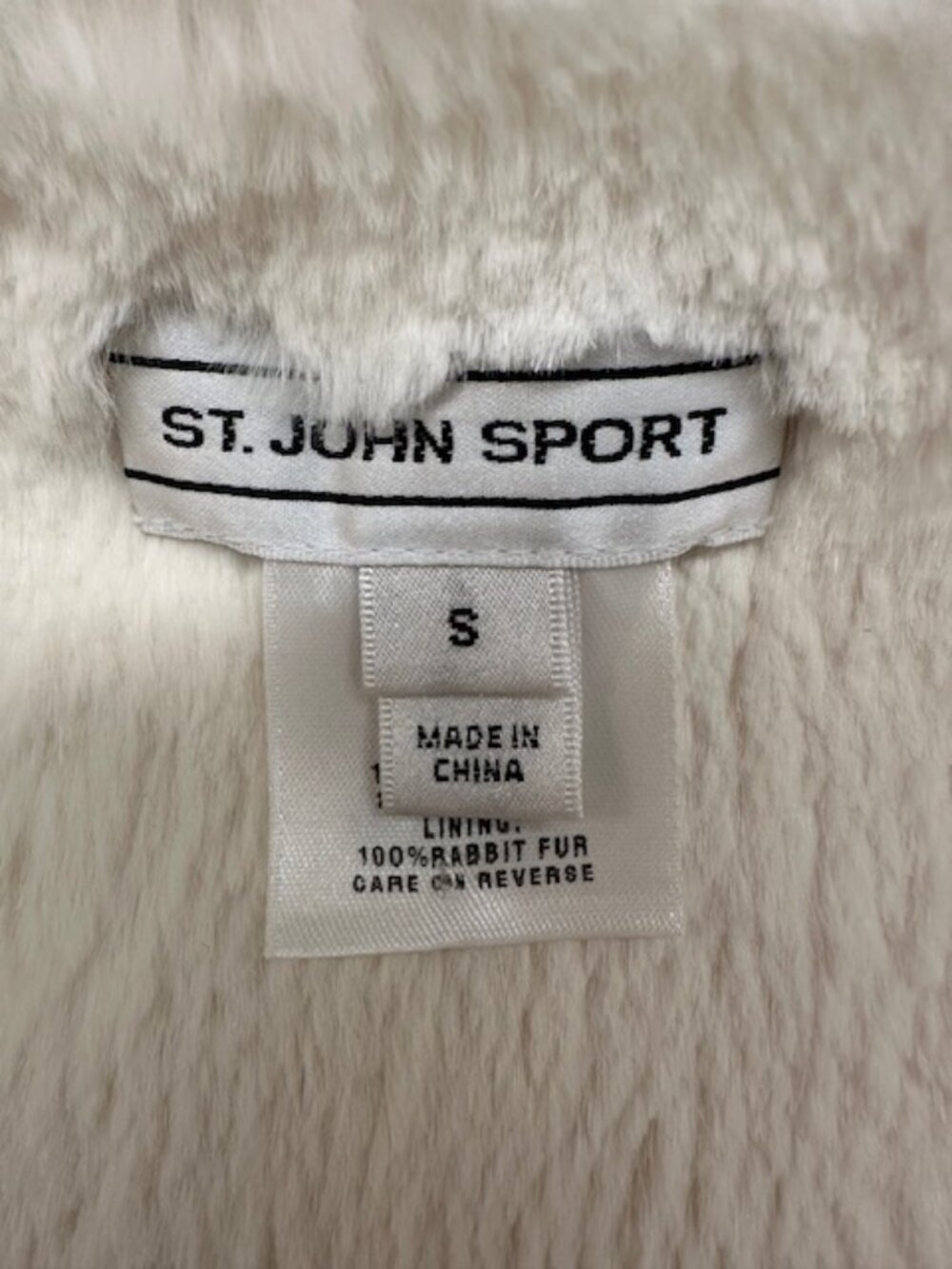 St. John Sport Blue Size S Rabbit Fur Lining Vest - Picture 7 of 8
